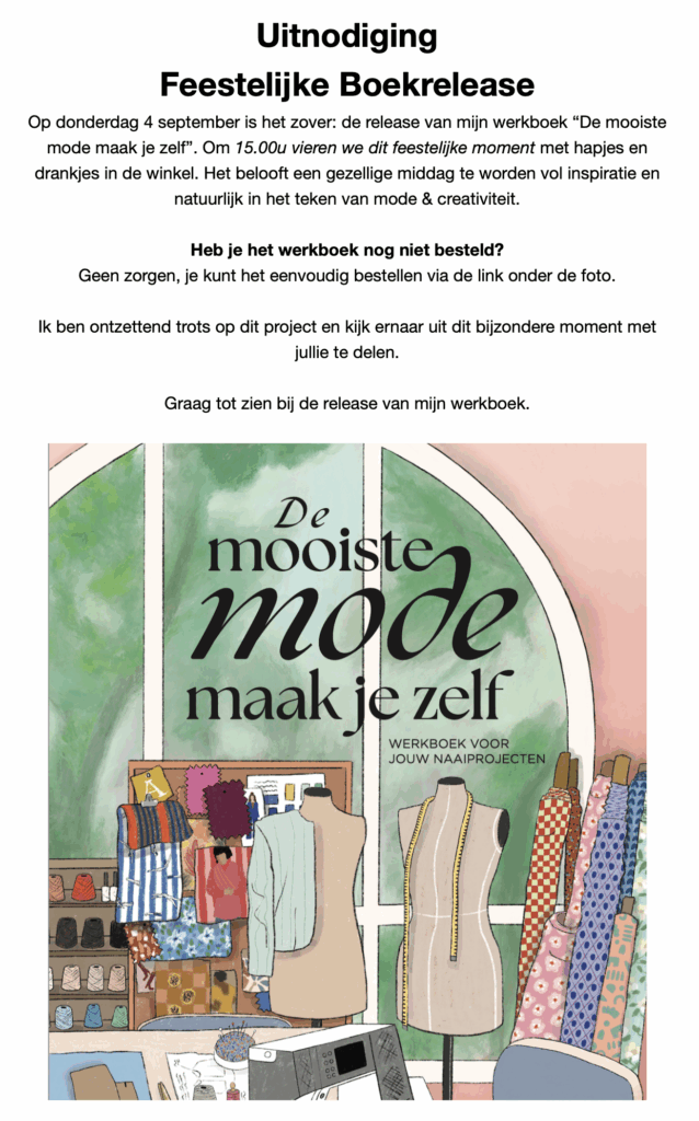 Werkboek De mooiste mode maak je zelf bestel online STOFFEN VONN